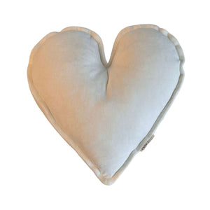 Pernă Inimă  Albă, TWINDECO Velvet Heart White