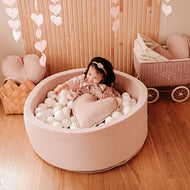Piscină cu Bile, Catifea Roz Pudrat, 200 de bile, TWINDECO Dusty Pink Velvet