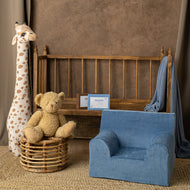 Fotoliu pentru Copii Albastru TWINDECO Blue Velvet