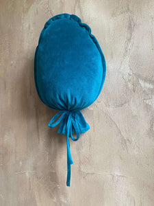 Balon din catifea albastru petrol, decorațiune perete camera copilului, TWINDECO Petrol Velvet Balloon